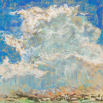 Pastel picture called Clouds Over New Mexico